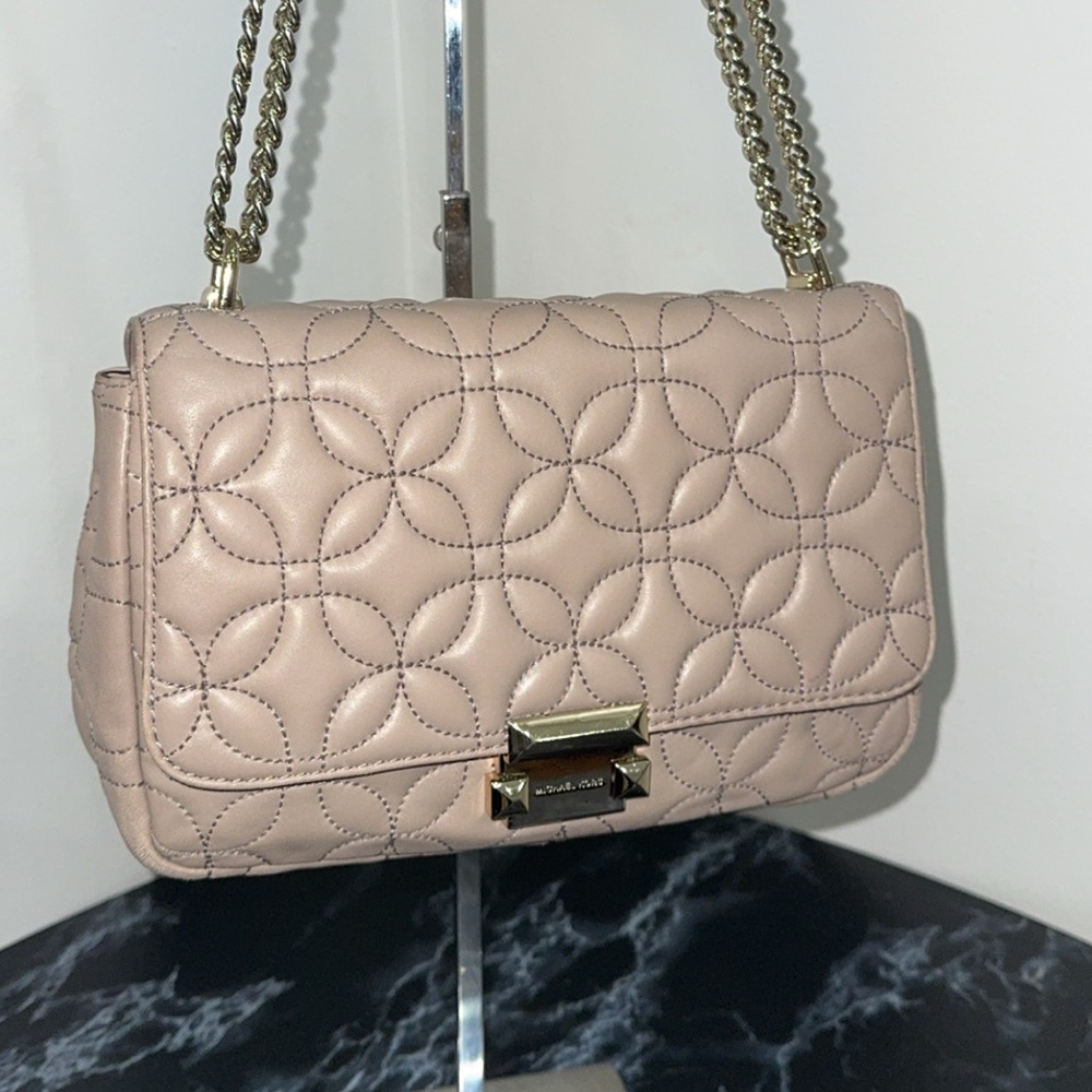 Michael Kors Sloan Large Quilted Chain Shoulder Bag AUTHENTIC - Picture 8 of 14